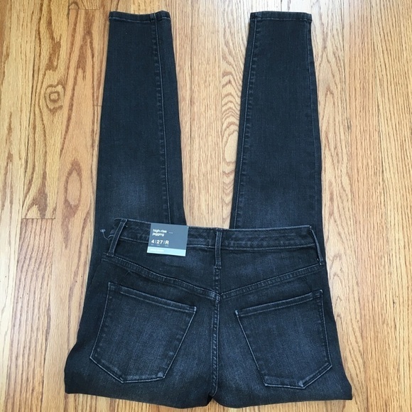 Wassino High Rise Jeggings Black Stretch Skinny Jeans - Picture 13 of 15